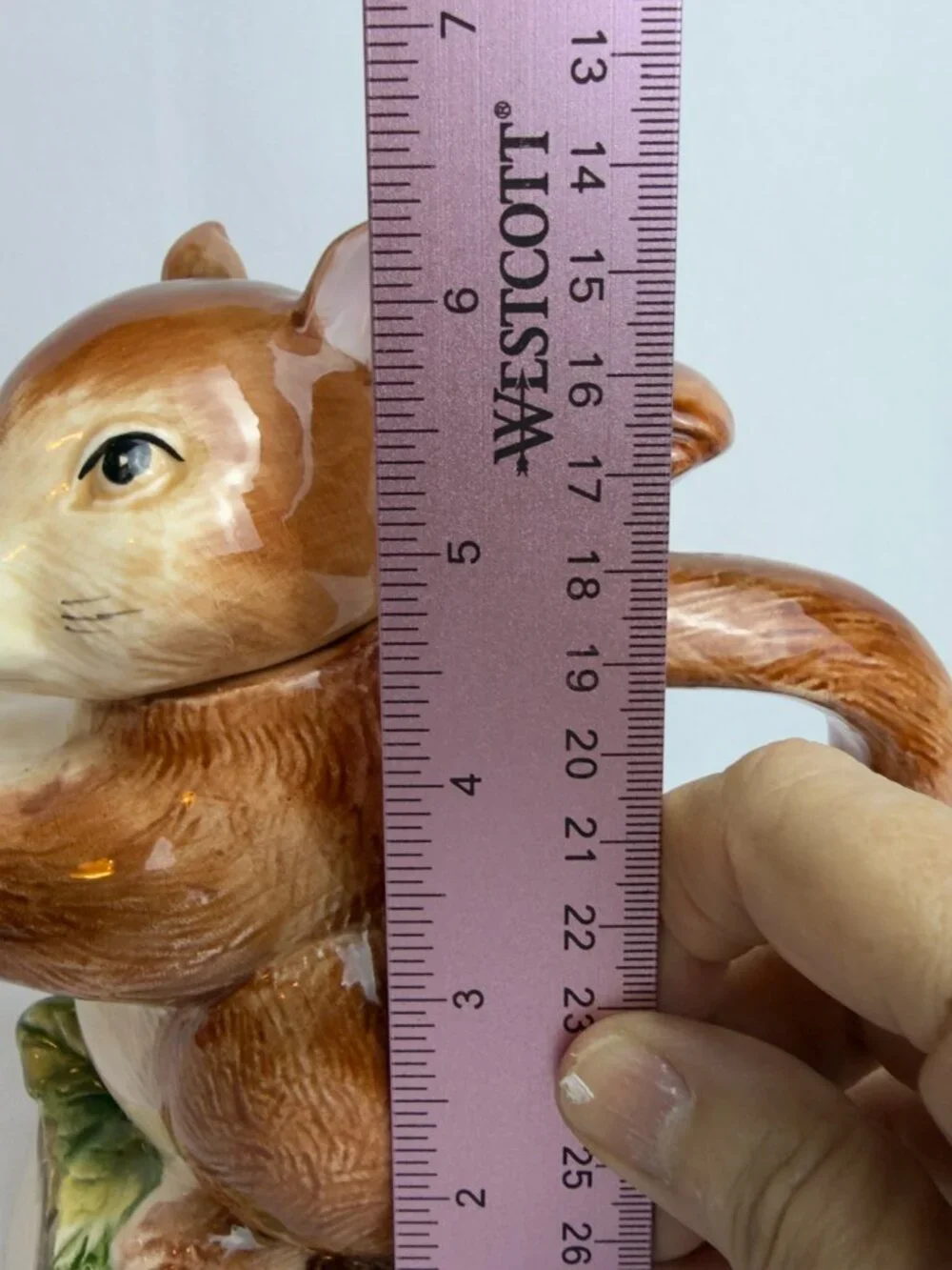 Takahashi Hand Painted Squirrel Teapot Japan Vintage Figural Woodland Ceramic